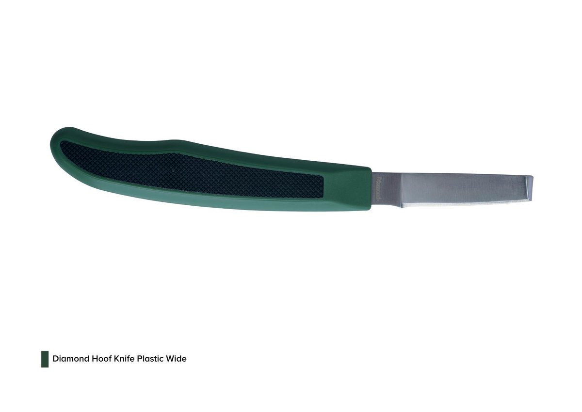 Diamond Hoof Knife Plastic Wide